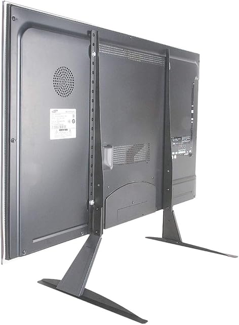 Duramex Table Top TV Stands for 27 to 65 inch Plasma LCD LED Flat Screen TVs, TV Mount Holds up to 100 lbs, Max VESA 800 x 400mm, Height Adjustable TV Base