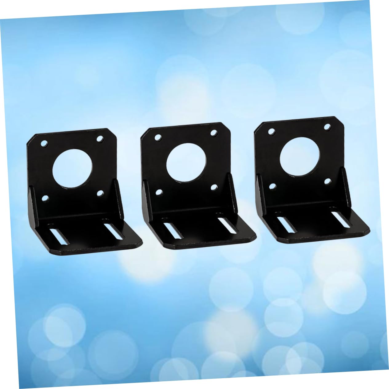 CIYODO 3 Pack Stepper Motor Mounting Bracket Nut Bracket Inner Hexagon Spanner Hex Wrench 17 Motor Mount Motor Holder with Screws Stepper Stepper Motor Steel Mounting Bracket Allen Wrench