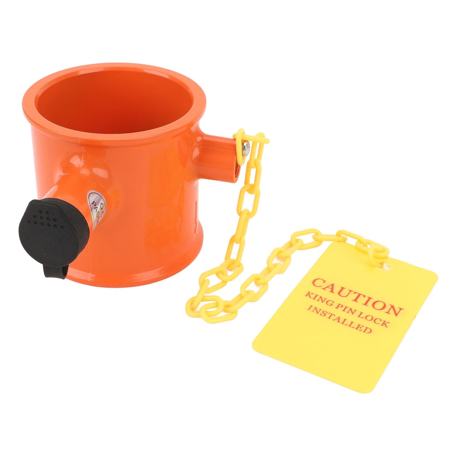 Cerradura de Pasador de Quinta Rueda para Remolque, Cerradura de Enganche Antirrobo de Aleación de Aluminio Duradera con Etiqueta de Advertencia, 2 Llaves, para RV, Barco, ,