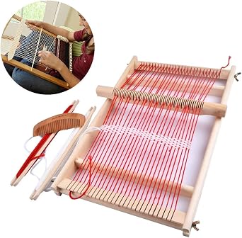 LW Hand Loom, Tabletop Hand Loom, Knitting Machine, Countertop Loom, with Thread, Easy to Handle, Easy to Use