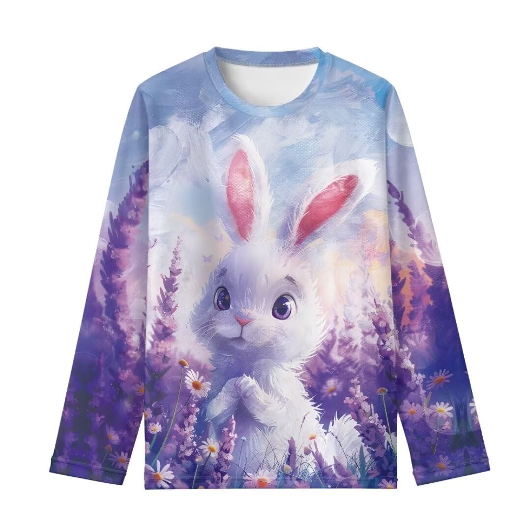 Long Sleeve Shirts for Girls Winter Tops 3-16t Cartoon T Shirts for Fall Clothes