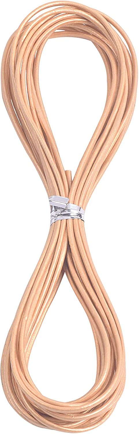 KONMAY 100 Yards 1.5mm 20 Colors Round Jewelry Real Leather Cord, Leather String for Crafting, Braiding : Arts, Crafts & Sewing