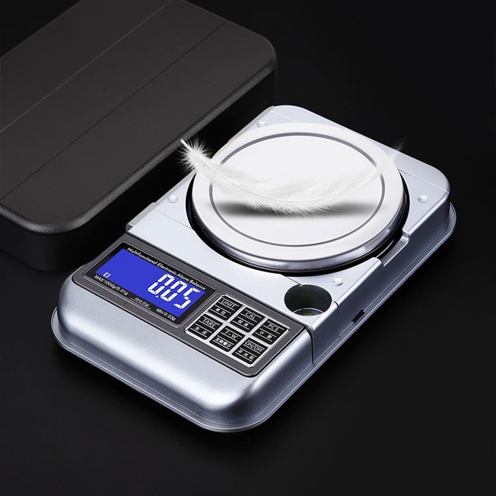 Báscula de cocina y alimentos Balanza electrónica cuantitativa de alta precisión de 0,01g, balanza electrónica de joyería comercial for el hogar, balanza electrónica for té, balanza pequeña de gramos