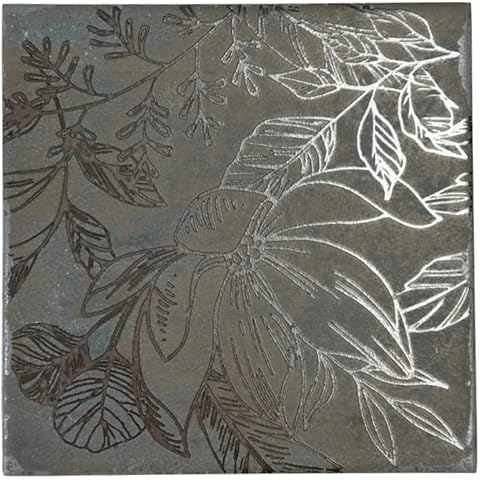 6 x 6 Verdigris Branch Porcelain Tile by Squarefeet Depot Cover