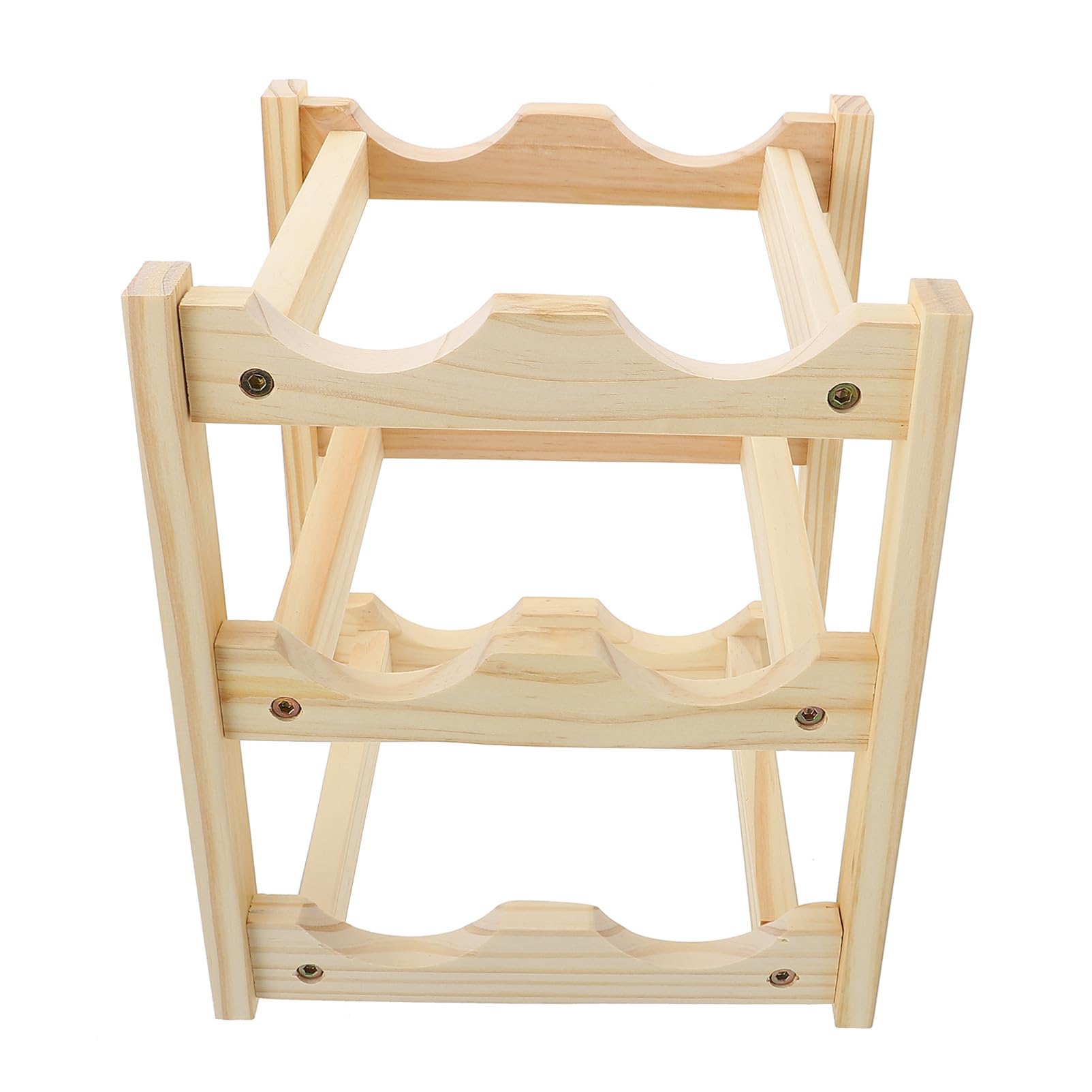 Casier à vin en bois support rangement bouteille simple petit espace maison cuisine