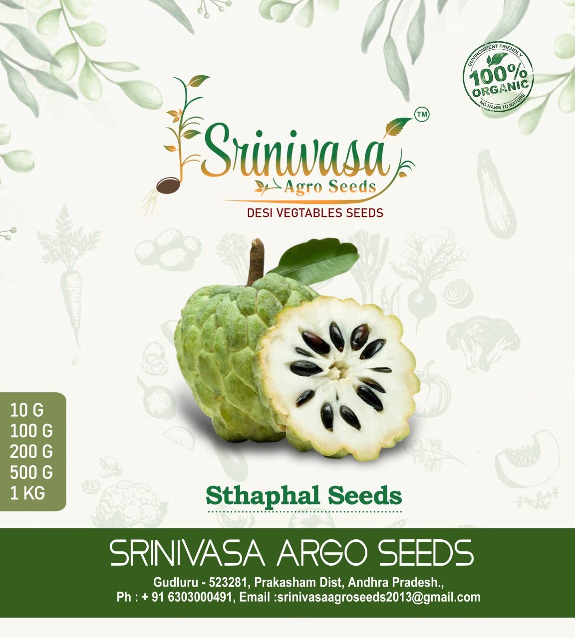 Srinivasa Agro Seeds Custard Apple/Sitaphal Seeds, 500 g (B09W53Y3L9) Amazon Price History, Amazon Price Tracker