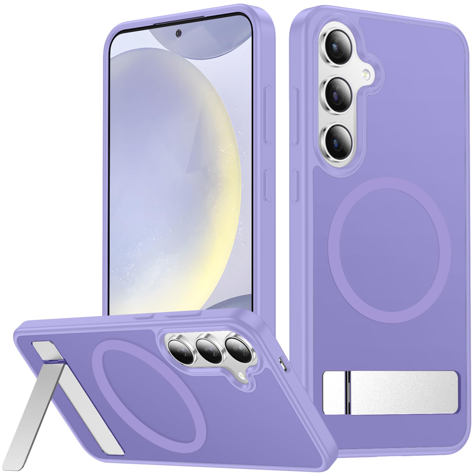 SPIDERCASE for Samsung Galaxy S24 Plus Case, Built-in Stand, Light Purple