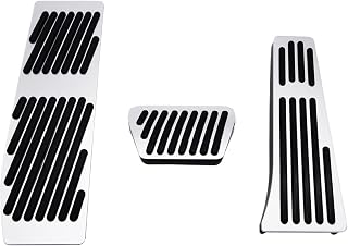 Foot Pedal For Car, Compatible For BMW 3 Series Z3 Z4 E90 E91 E92 E93 M3 E89 E36 F10 F11 F07 F06 F12 F13 F01 E84 E83 E70 E71 No Drill Gas Brake Footrest Pedals(AT)