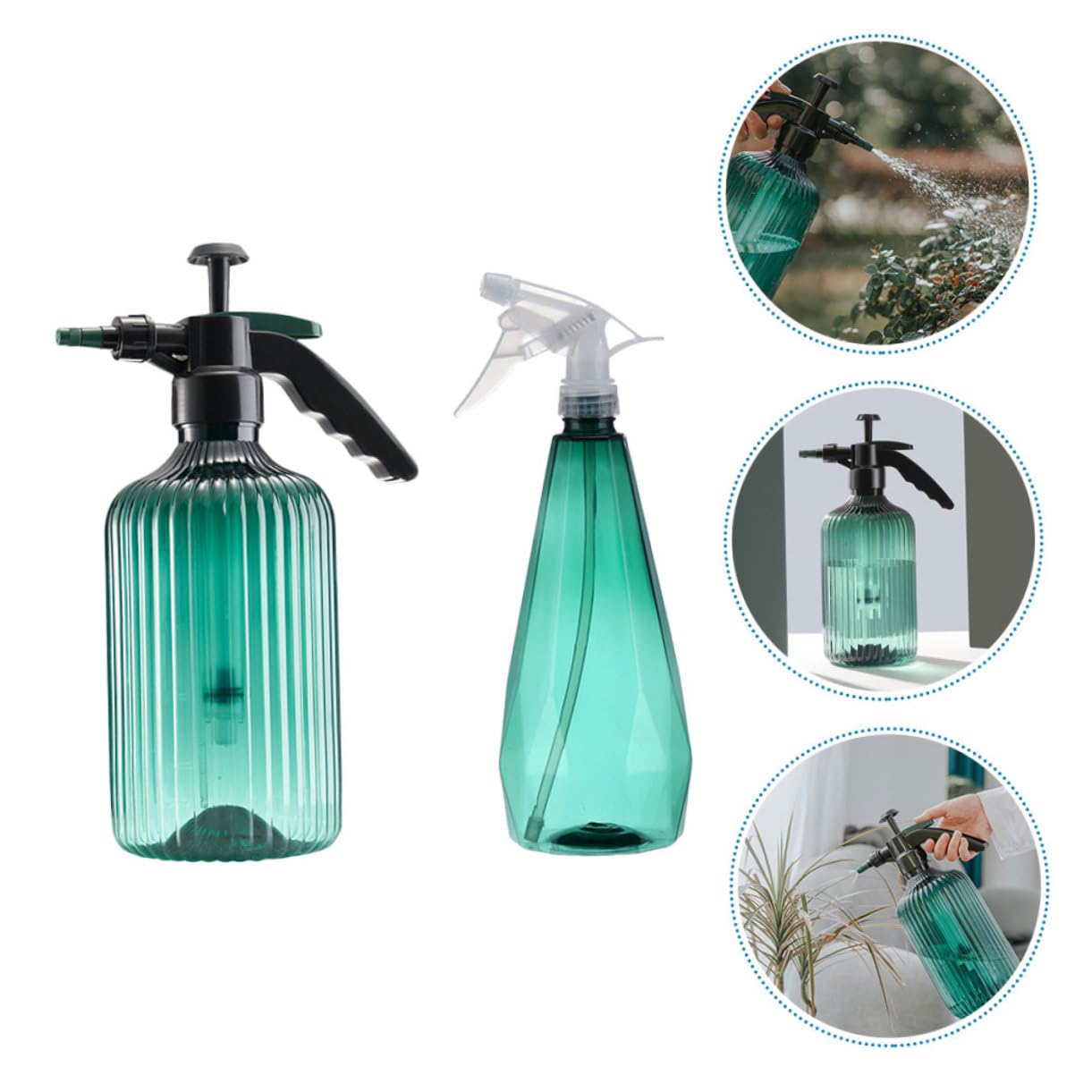 BESTonZON 2 Ensembles Pulvérisateur Petit Aluminium Plantes Usine Vaporisateur Arrosoir Moderne L'arrosage Peut À L'intérieur Arrosoir Extérieur Plastique Vert Couleur Aléatoire 2 Pièces * 2