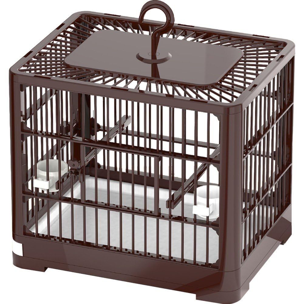 Lpitoy Bird Travel Carrier Cage, Portable Durable Travel Bird Parrot Carrier Cage for Parrots Conures Lovebird Cockatiel Parakeets