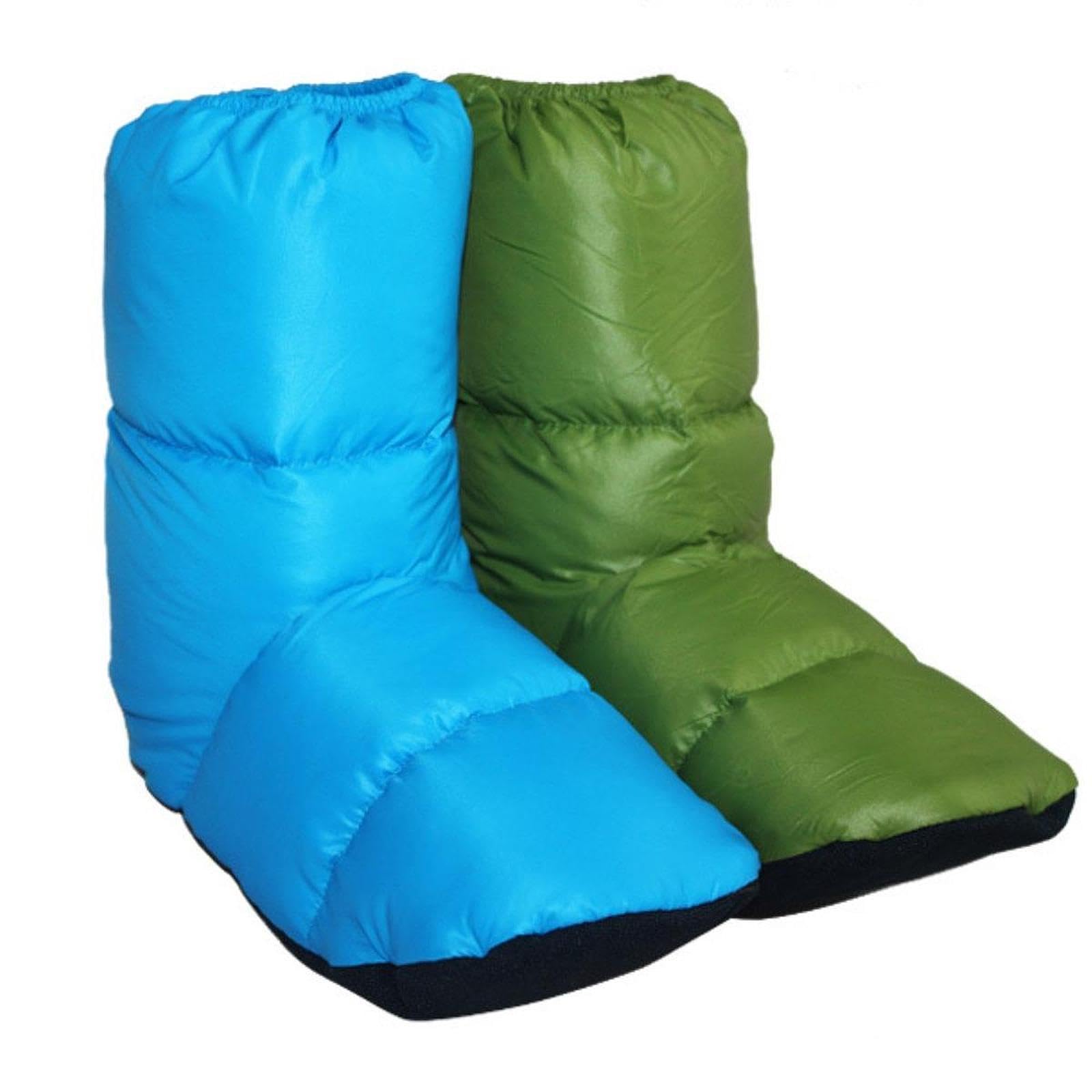 kowaku Botas de Plumas Ultraligeras Calzado Cálido de Plumón para Hombre Mujer Niños Zapatos Portátiles Antideslizantes para Casa para Dormitorio Picni