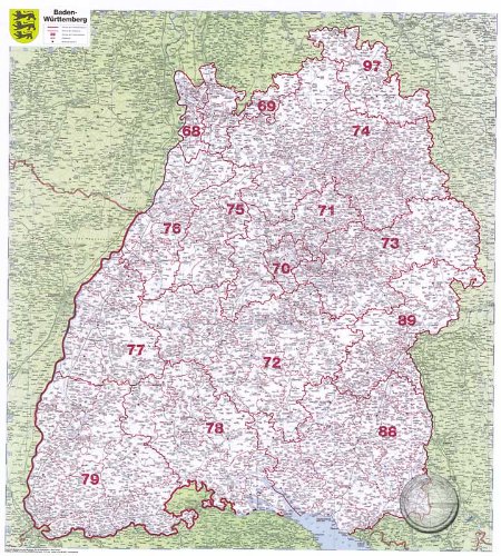 Baden Wurttemberg Plz Gebiete