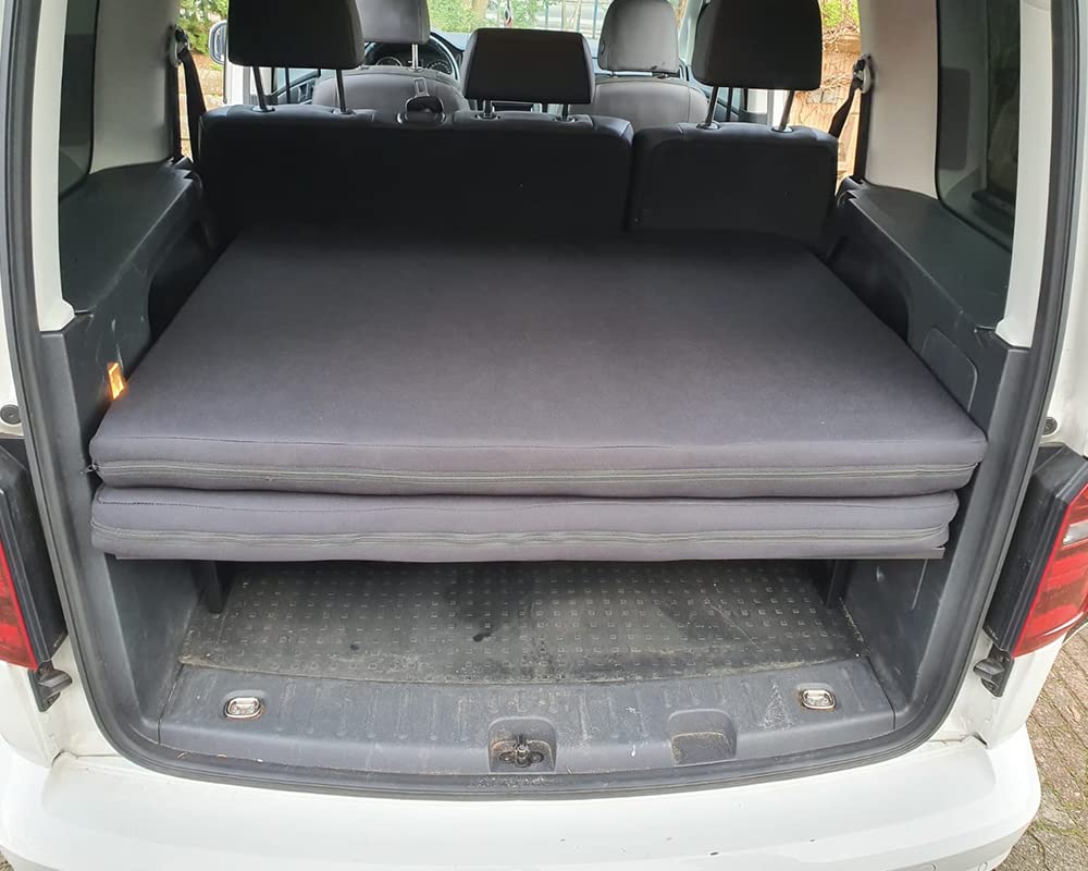 BREMER SITZBEZÜGE Klappmatratze kompatibel mit VW Caddy 3 & 4 & 5 Zubehör Camping Wohnmobil
