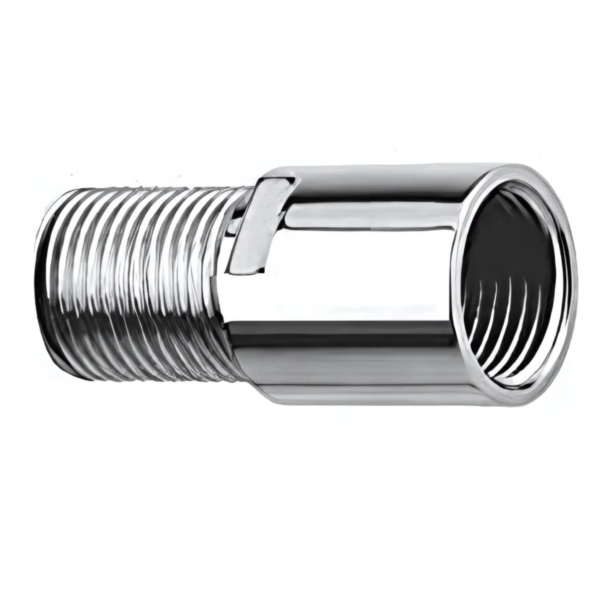 NEW WARE CP Brass Extension Nipple 2 Inch Chrome Finish Corrosion Resistant Pipe Fitting Tap Cock and Pipe Joiner for Plumbing Systems Pack of 6 2