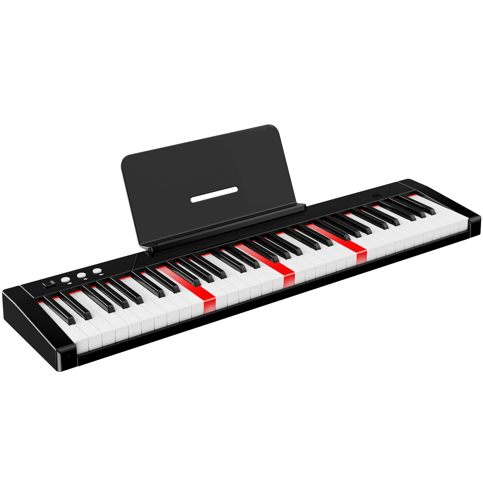 Buy Terence Piano Keyboard 61 Key with 1800mAh Rechargeable Battery
