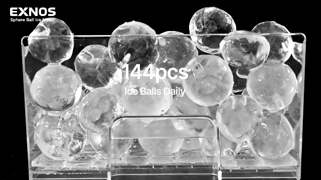 Image of 2 inch Ice Ball Maker - 4 Ice Spheres in 35min, 144pcs /24H, Sphere Ice Maker with LED Quiet Panel, Auto /Manual Water Fill, LED Panel, Self-Cleaning Clear Ice Maker for Cocktail Whiskey Bourborn