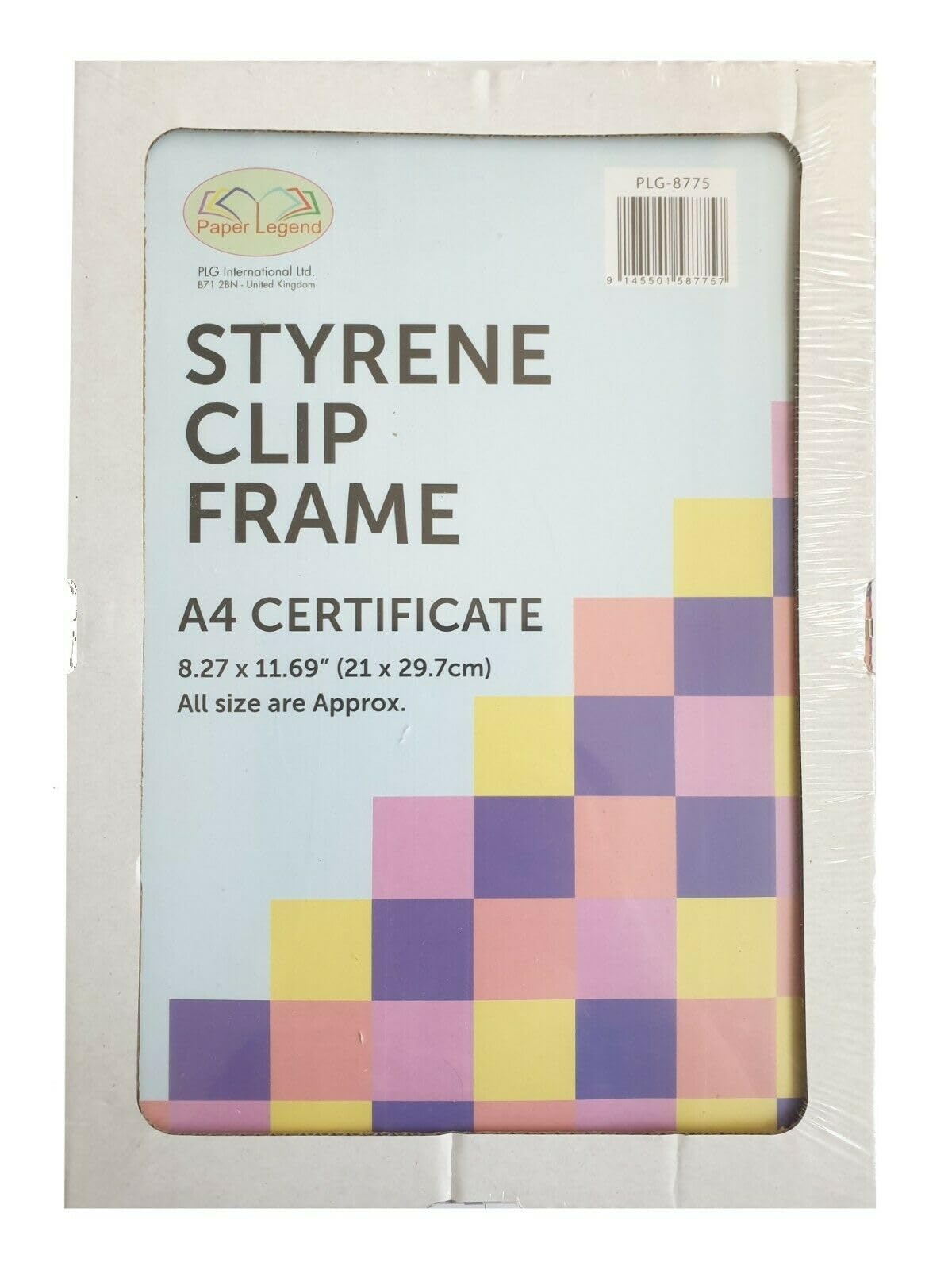 M1ss Clear A4 Styrene/Plastic Front Frameless Clip Frame Picture Frame Certificate Poster Frames For Home, Office Classic Wall Mountable (21 X 29.7 Cm) (8)