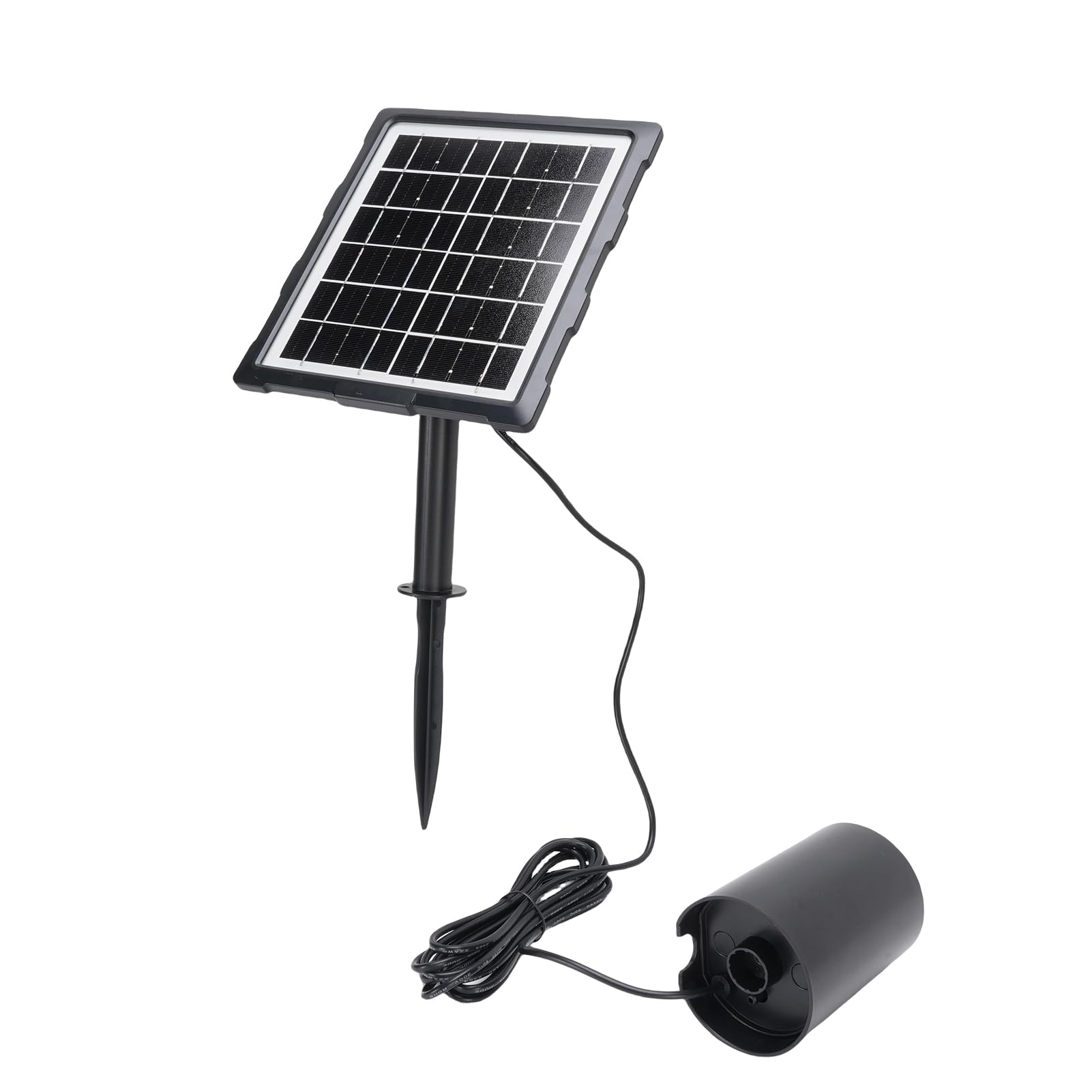 Naroote Batteria da 2400 MAh, Pompa Aeratore a Ossigeno Solare con Autonomia di 60 Ore, per Acquario, Pesci, Laghetto, 3 modalità, IP65, Ossigenazione dell'acqua con Pannello Solare, Aerazione