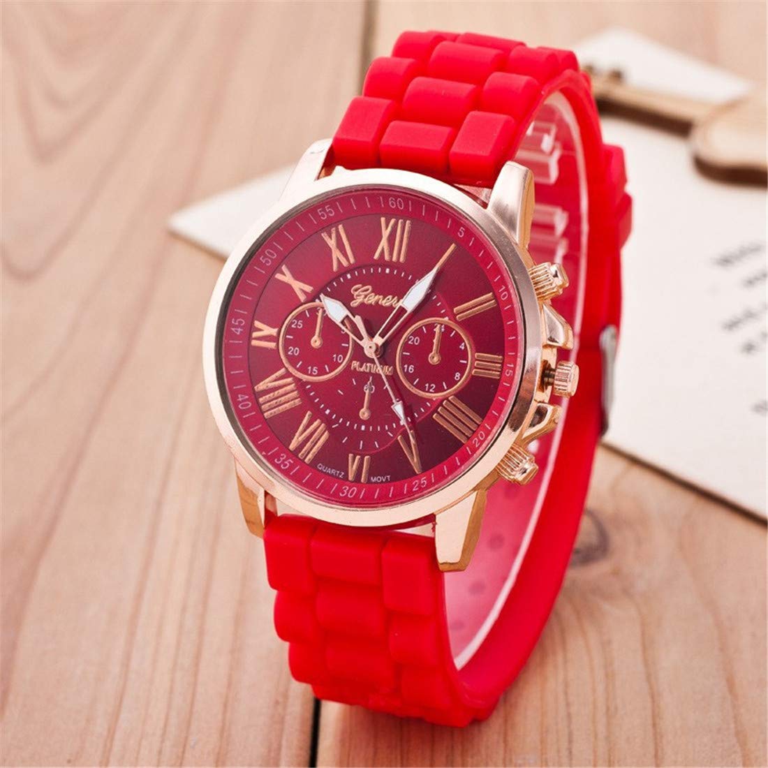 mujeres hombres niños banda de silicona analógico Cuarzo Casual relojes Jelly Color Unisex pulsera (10 unidades)