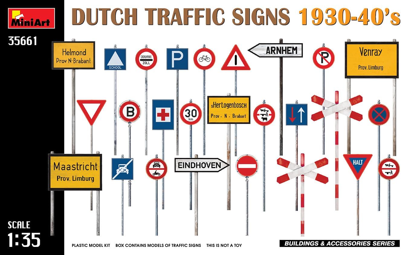MiniArt MIN35661 1:35-Dutch Signs 1930-1940's Scale Model Kit