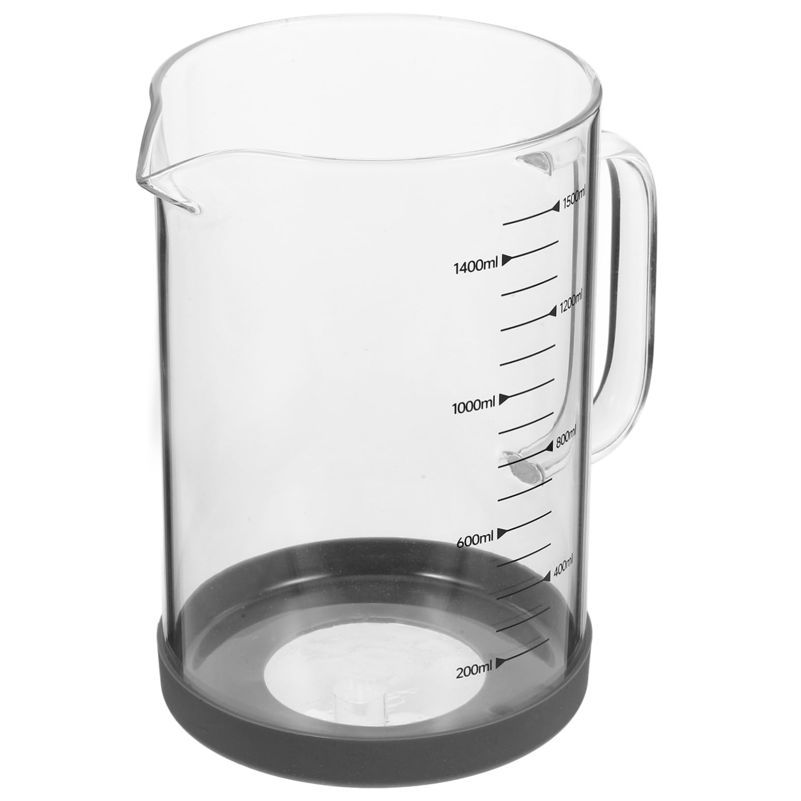 Jarra Taza Medidora de Vidrio 1500ml con Asa y Escala