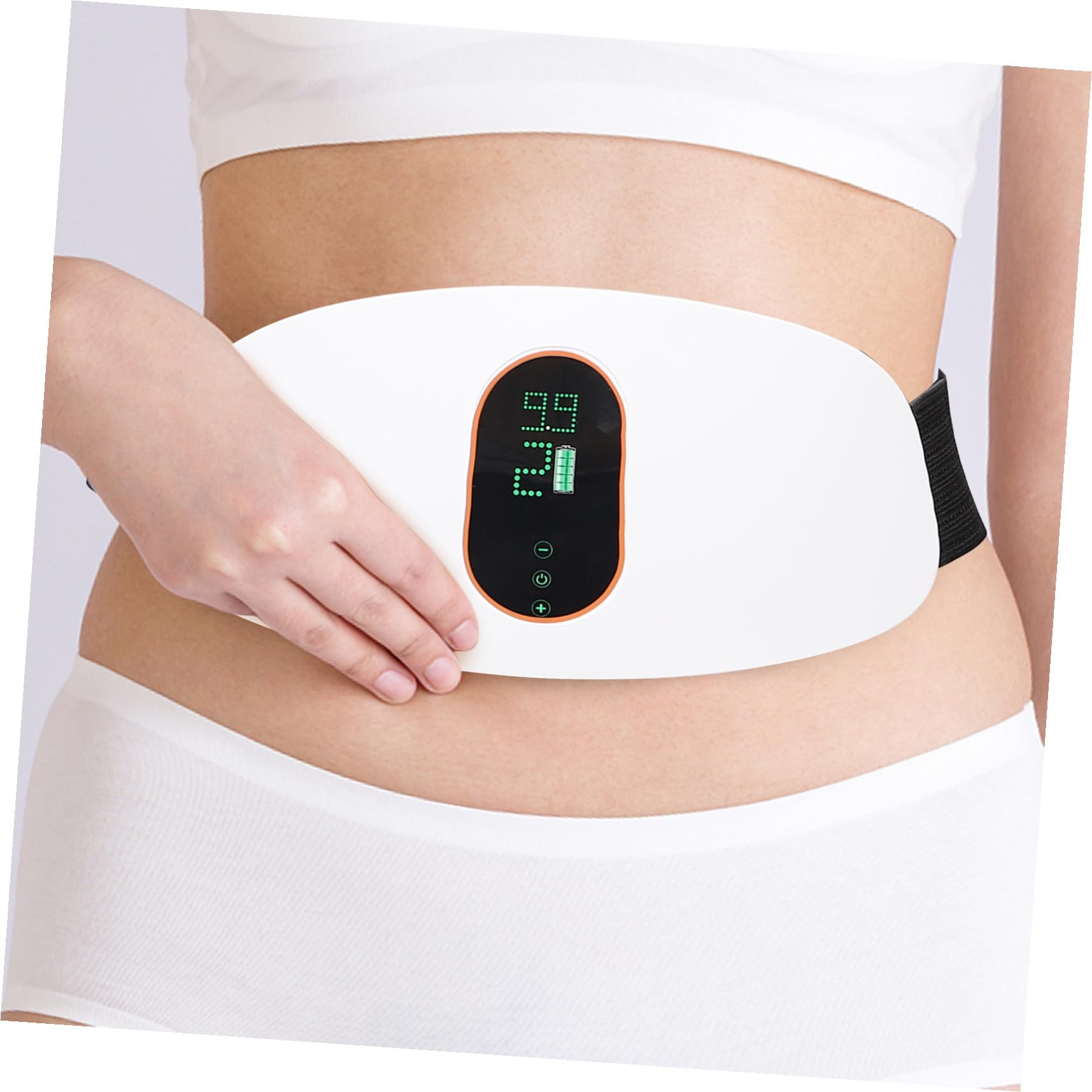 Milisten Elektrischer Bauch Massagegerät mit Vibrationsfunktion und Abs Material Sicher für Haut Bauchgurt für Massage und Fitnessübungen im Haushalt