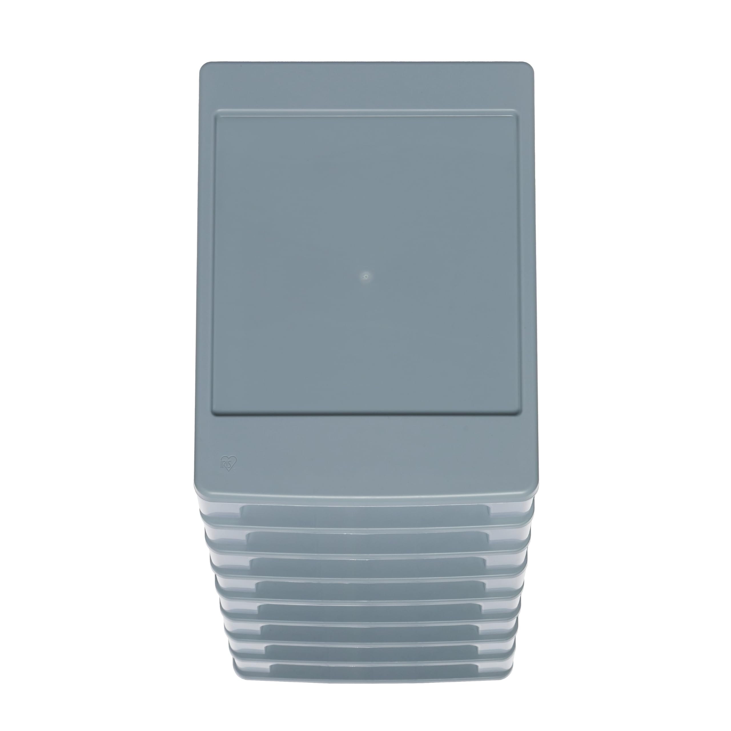 Iris Ohyama Cassettiera in Plastica, Portaoggetti, 8 Cassetti Medi, Grigio, Apertura Facile, Formato A4, A5 e A6, Organizzatore, Per Ufficio, Scuola, Cartoleria, Senza BPA, Contenitore, OCH-2080