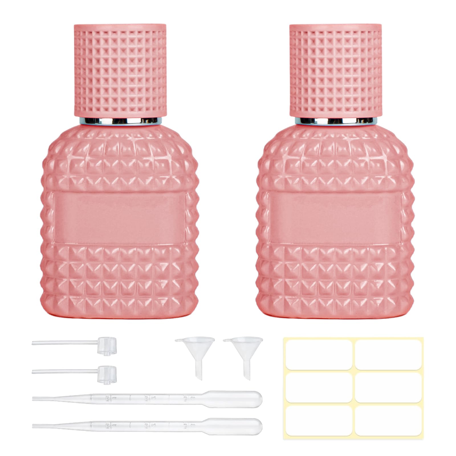 HXRYAGi 2 Pack 30ml Perfume Spray Bottles Empty, Refillable Glass Fine Mist Atomizer, Portable Travel Perfume Atomizers Fragrance Containers Sprayer