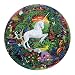 eeBoo Unicorn Garden Round Puzzle, 500 pieces