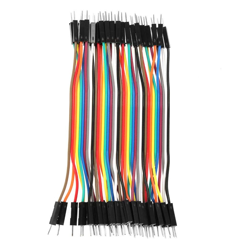 Kit 120 Cavetti Jumper Maschio Femmina 28AWG, Ideali per Prototipi Elettronici e Progetti su Breadboard