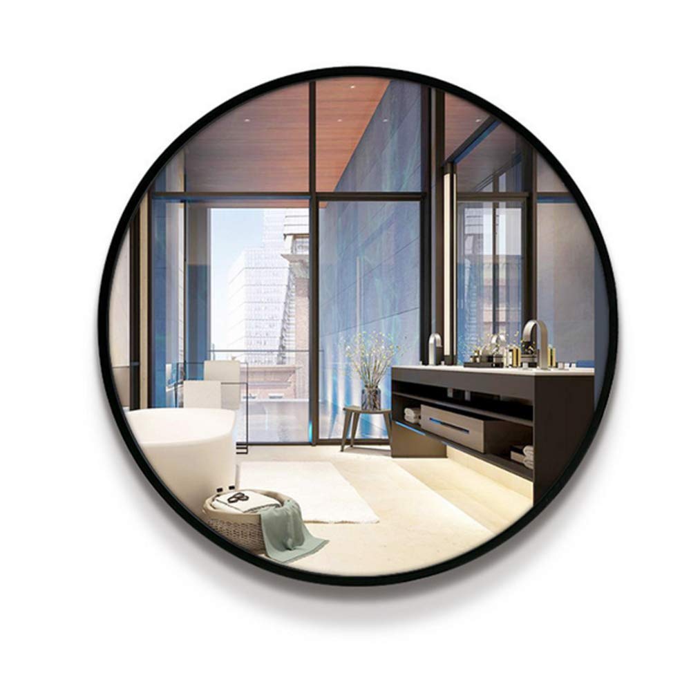 Espejo De Maquillaje Redondo Minimalista Exquisito De Hierro Forjado Espejo De Belleza Espejo De Maquillaje Para El Hogar Montado En La Pared Adecuado Para Cualquier Estilo De Hogar Moderno.,Gold1