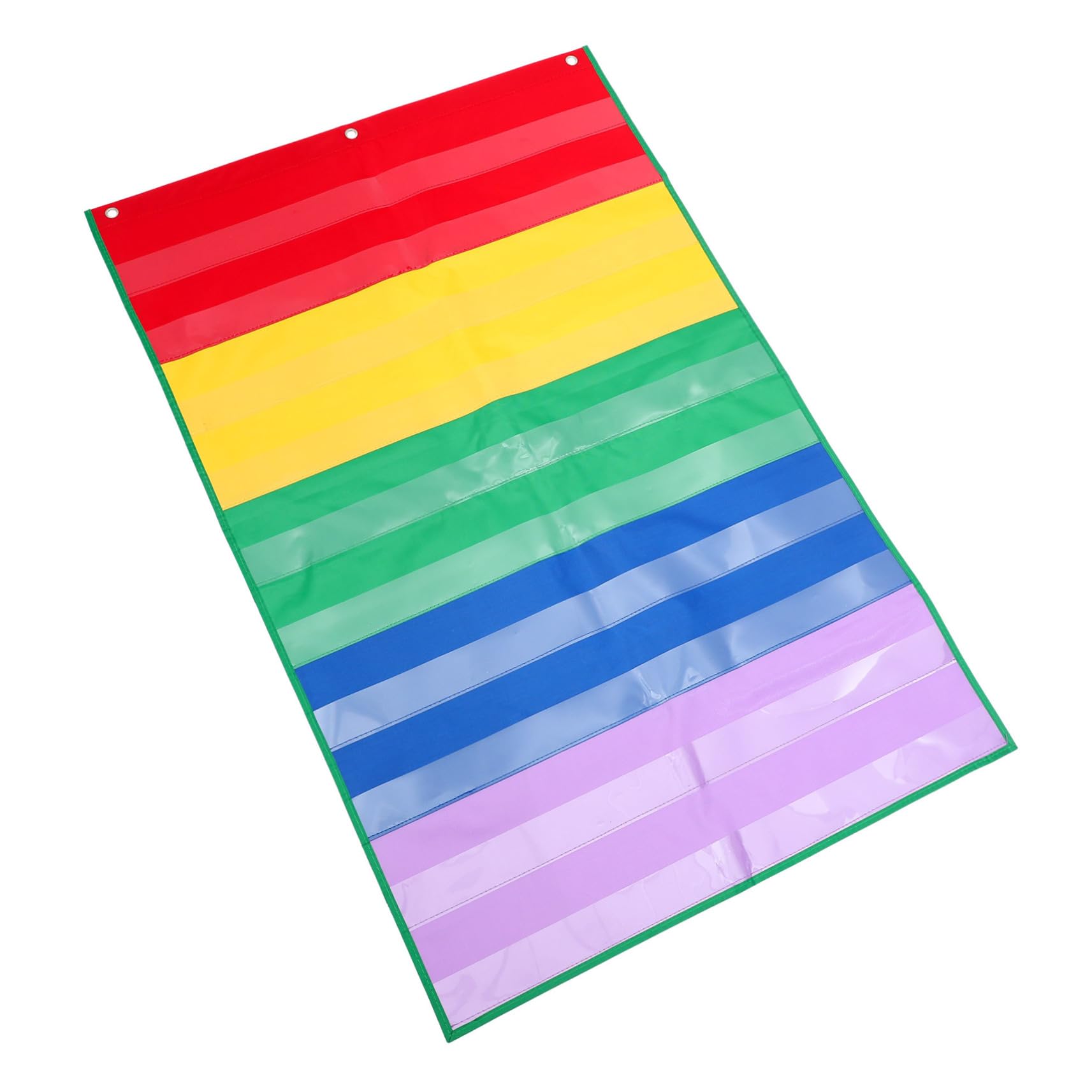 Lurrose 4piezas Organizador De Carteles Didácticos De Pared Soporte De Tarjetas Para Aula Material Educativo Pocket Chart De Aprendizaje Bolsillos Para Clases y Presentaciones
