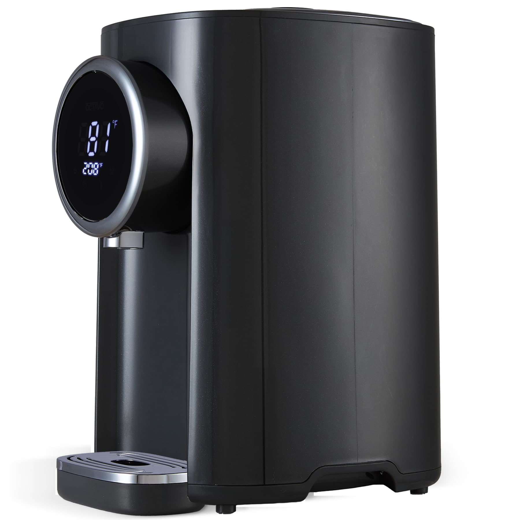OCTAVO Water Boiler &amp; Warmer 5 Liter, 304 Stainless Steel Water Tank, 700 Watt 6 Adjustable Water Temperature, LCD Touch Control Screen, Child Lock with Water Shortage Indicator