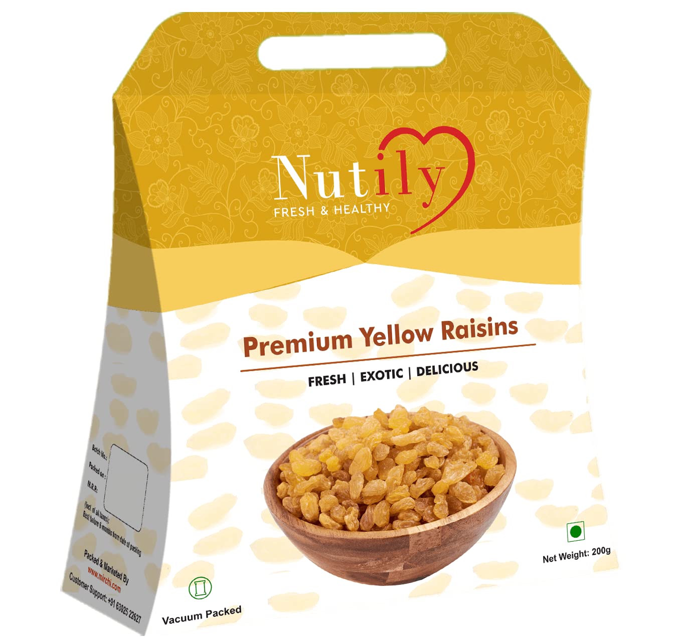Nutily Premium Yellow Raisins (200g) Amazon.in Grocery & Gourmet Foods