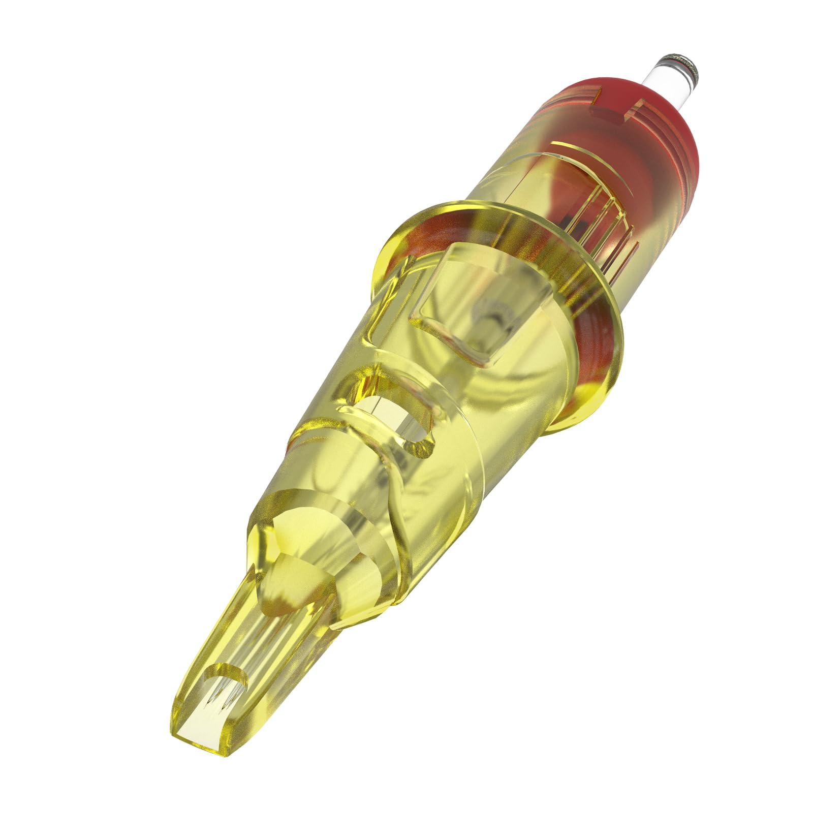 INKinTattoo Cartridges Magnum Curved 21RM - Tattoo Cartridge #12 Standard 21Round Mag Disposable Tattoo Needles Long Taper 20Pcs with Professional Membrane