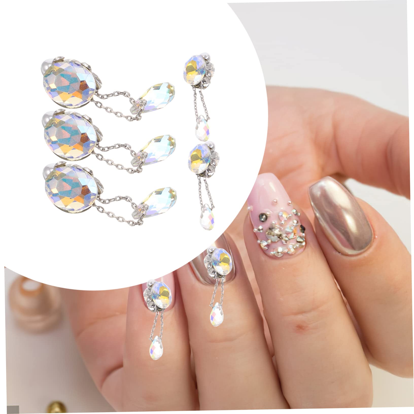 15pezzi Charm Per Unghie Ciondoli Per Nail Art Decorazioni Eleganti Per Manicure Accessori Diy Per Unghie Design Unico e