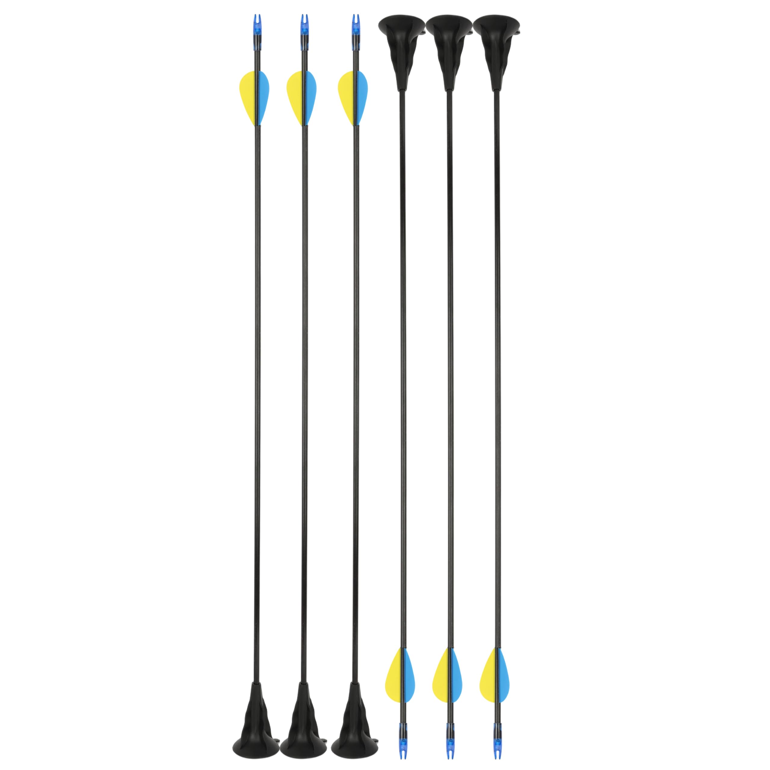SHARROW Tir à l'arc Flèches à Ventouse 29" Flèches en Fibre de Verre Sûres Sucker Flèches pour Sébutant Tir à la Cible Entraînement