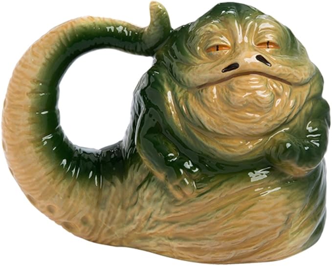 Star Wars: Visions Disregards Canon 10 61VHmROgtCL. AC SX679 Vandor 55695 Star Wars Jabba the Hutt Shaped Ceramic Soup Coffee Mug, 20 oz, Multicolor