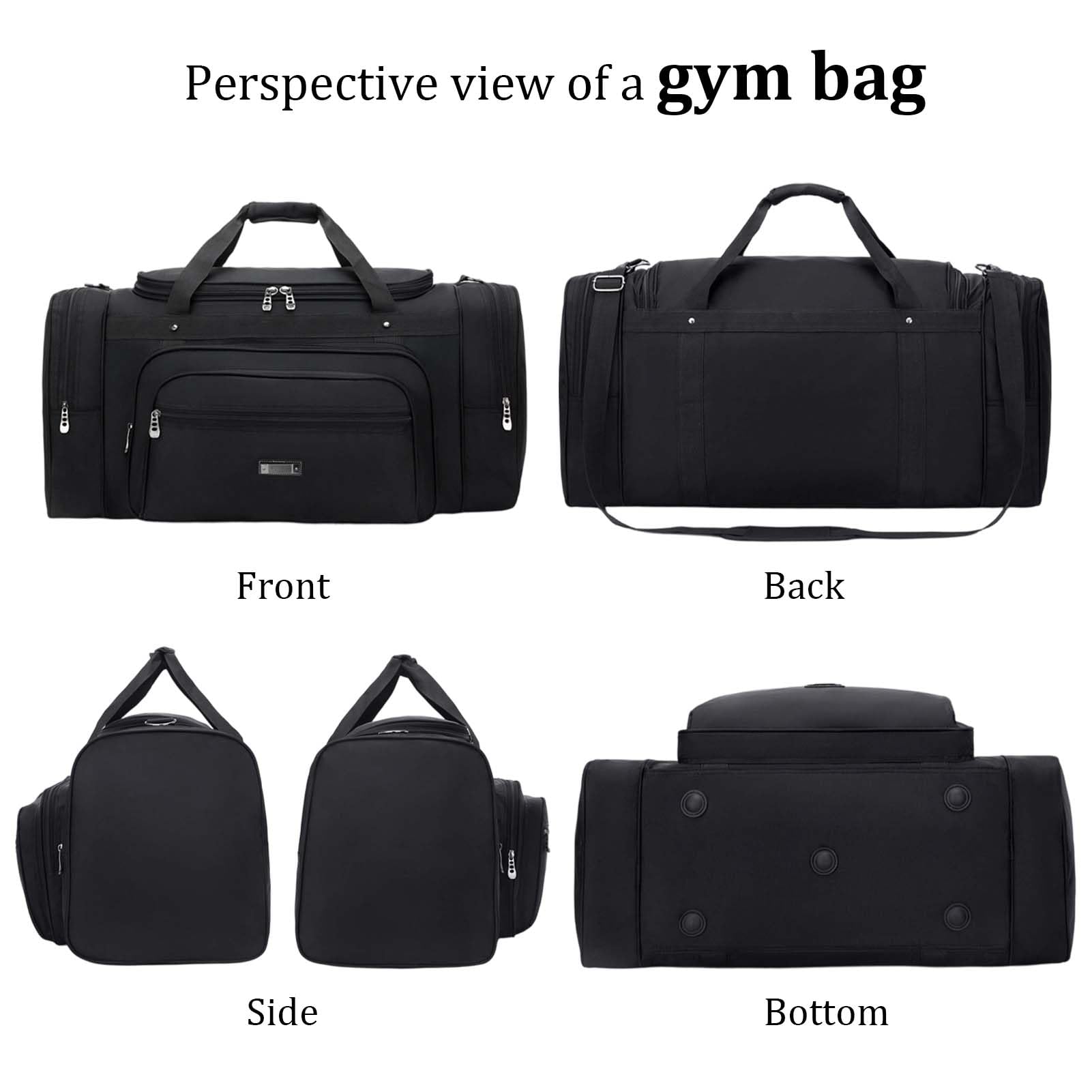 40L/70L Borsone Da Viaggio Borsone Palestra Borsa Sport Gym Travel Duffel Bag Borse Sportive Fitness Mare Cabin Bagaglio A Mano Impermeabile Grande Pieghevole con Scomparto Scarpe (Verde, Piccolo)