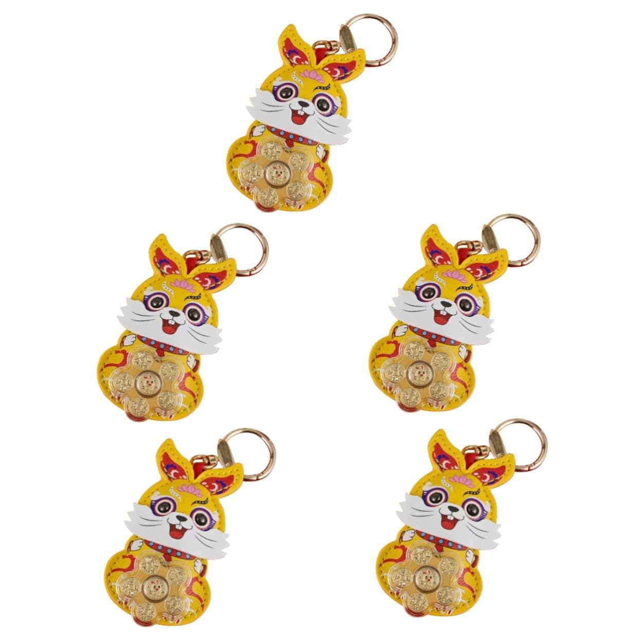 LIFKOME 5pezzi Portachiavi Ciondolo Decorativo Per Borse e Accessori Idea Per Per Capodanno