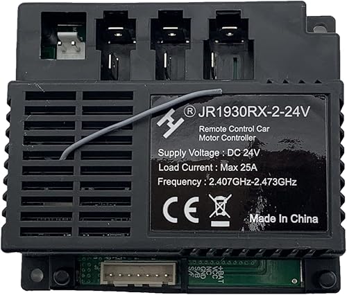 JR1930RX-2-24V Caja de Control Receptor Match 2.4G Bluetooth Control Remoto, Accesorio Recibir Controlador Señal Instalar Paseo Eléctrico Niños en