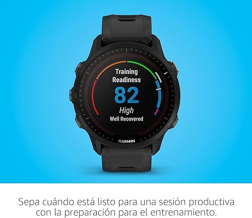 Miniatura 6 de Garmin Forerunner 955 - Reloj inteligente con GPS para correr con capacidades de carga solar diseñado para triatletas batería de larga duración
