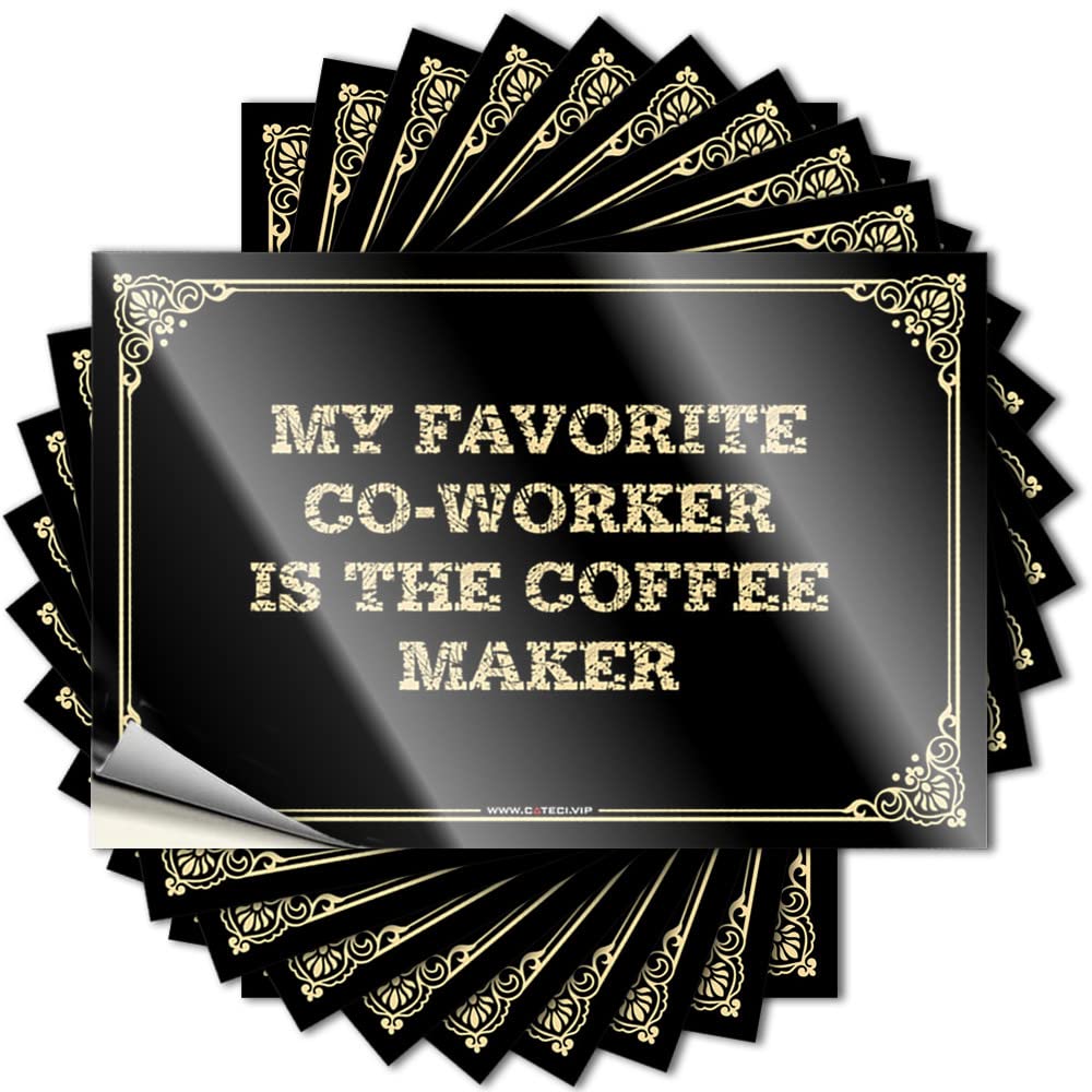 Decal Scented Country Decorations for Home Bumper My Favorite Co-Worker is The Coffee Maker - No Residue Decals for Truck(6X9CM)