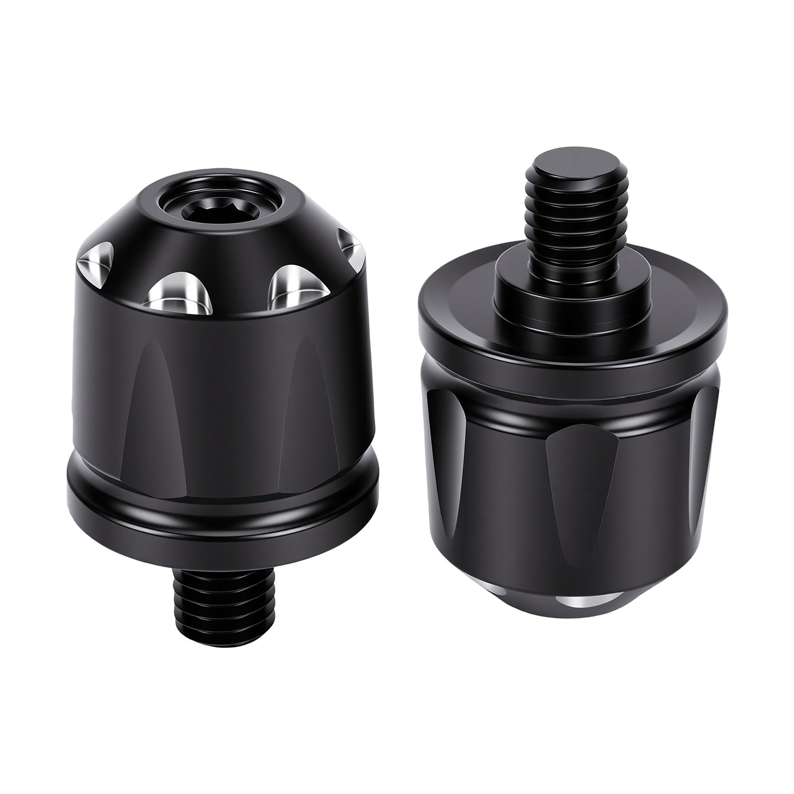 Tbest Tapones para Extremos de Manillar de Motocicleta, Tapas para Manillar Roscadas de Ajuste Al Ras con Equilibrio de Peso y Absorción de Vibraciones para F3 RT 2024-2026