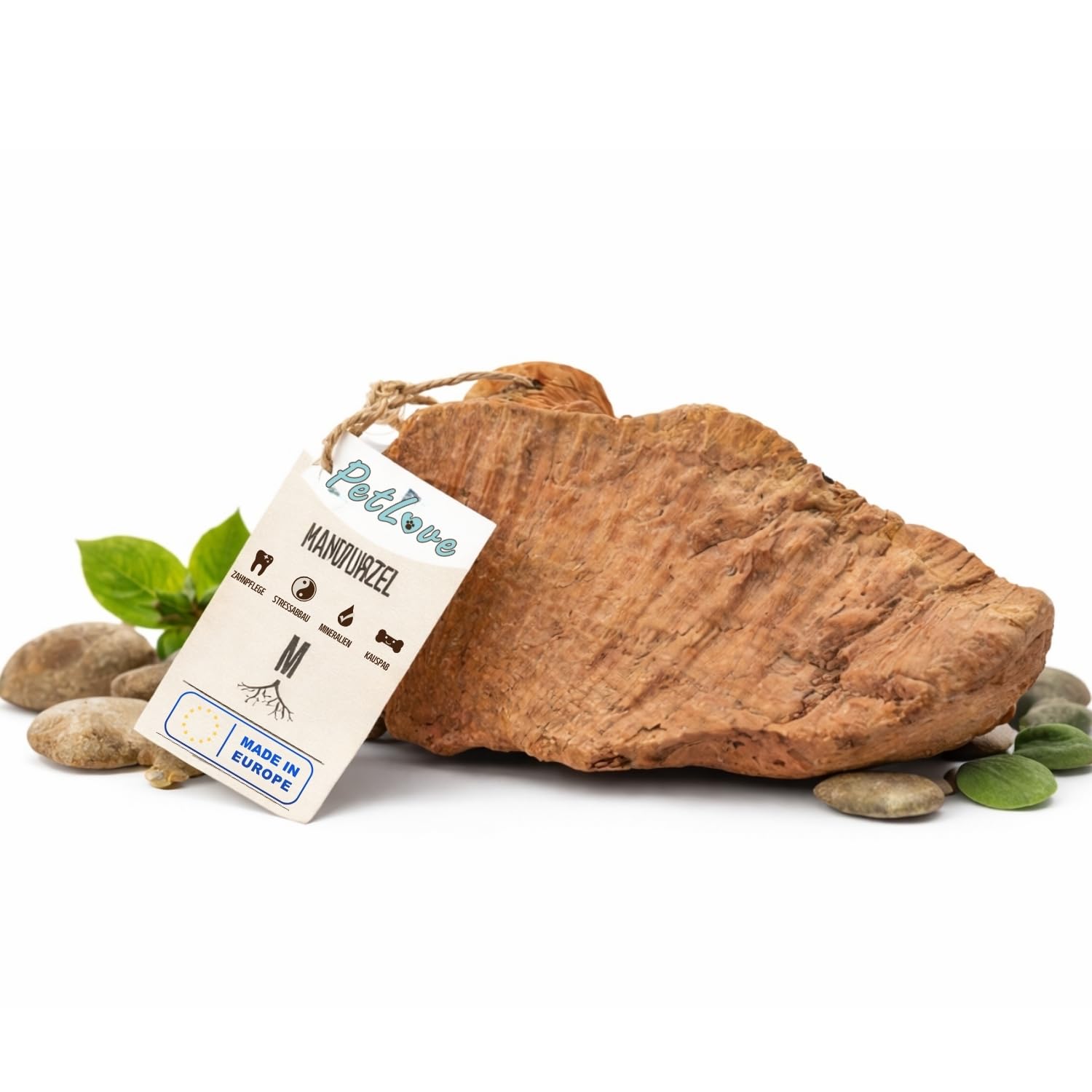 PetLove Kauwurzel für Hunde aus Baumheide • Natürliches Kauspielzeug hypoallergen • Kauknochen ohne Zusätze, ohne Kalorien, ohne Chemie • Größe: M (250-449g) • Für kleine Hunde