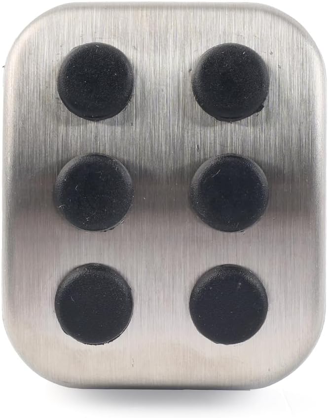 Car Parking Brake Pedal Pad Cover, Stainless Steel Emergency Brake Pad Replacement for Mercedes Benz, for Dodge Challenger Charger Magnum, for Chrysler
