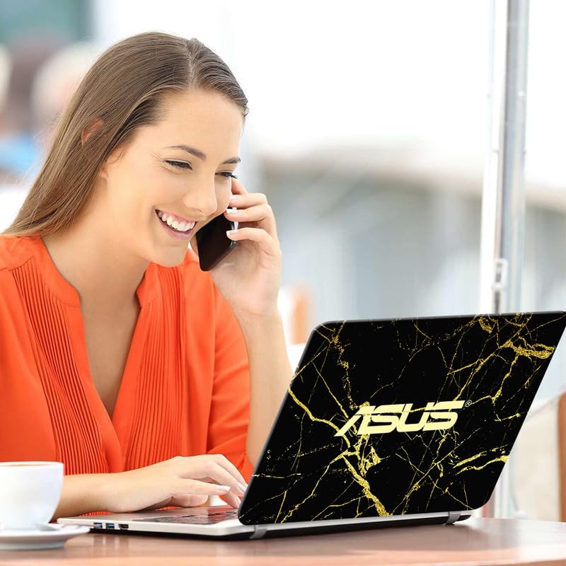 Image of Galaxsia Marble D1 Full Vinyl Laptop Skin /Sticker /Cover for 14 Inches Laptops Laminated-Removable-HD Quality Compatible for Hp-Dell-Sony-Lenovo-Asus etc.(13.8x9.6 Inches)