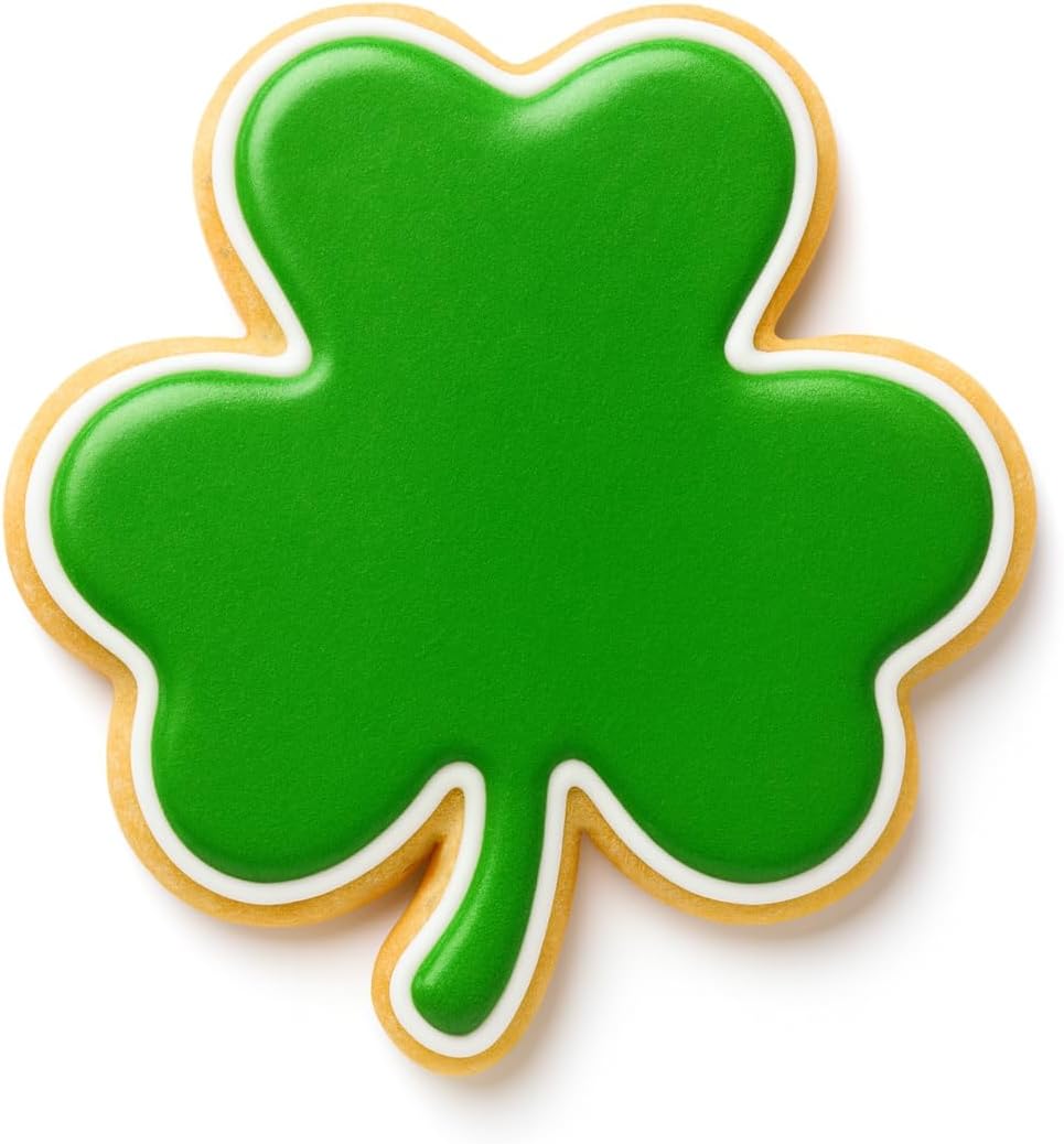 Three Leaf Clover Shamrock Cookie Cutter with Easy Push Design (3.5 inch) image 5