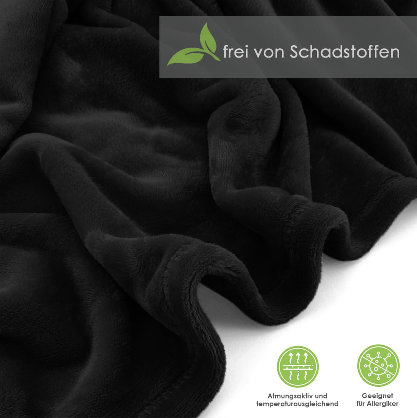 Heimtexland ® hoogwaardig flanellen knuffeldeken, XL, super zacht fleece deken, bankdeken, overtrek, deken, Oeko-Tex Type 380, paarse bessen, 200 x 150 cm