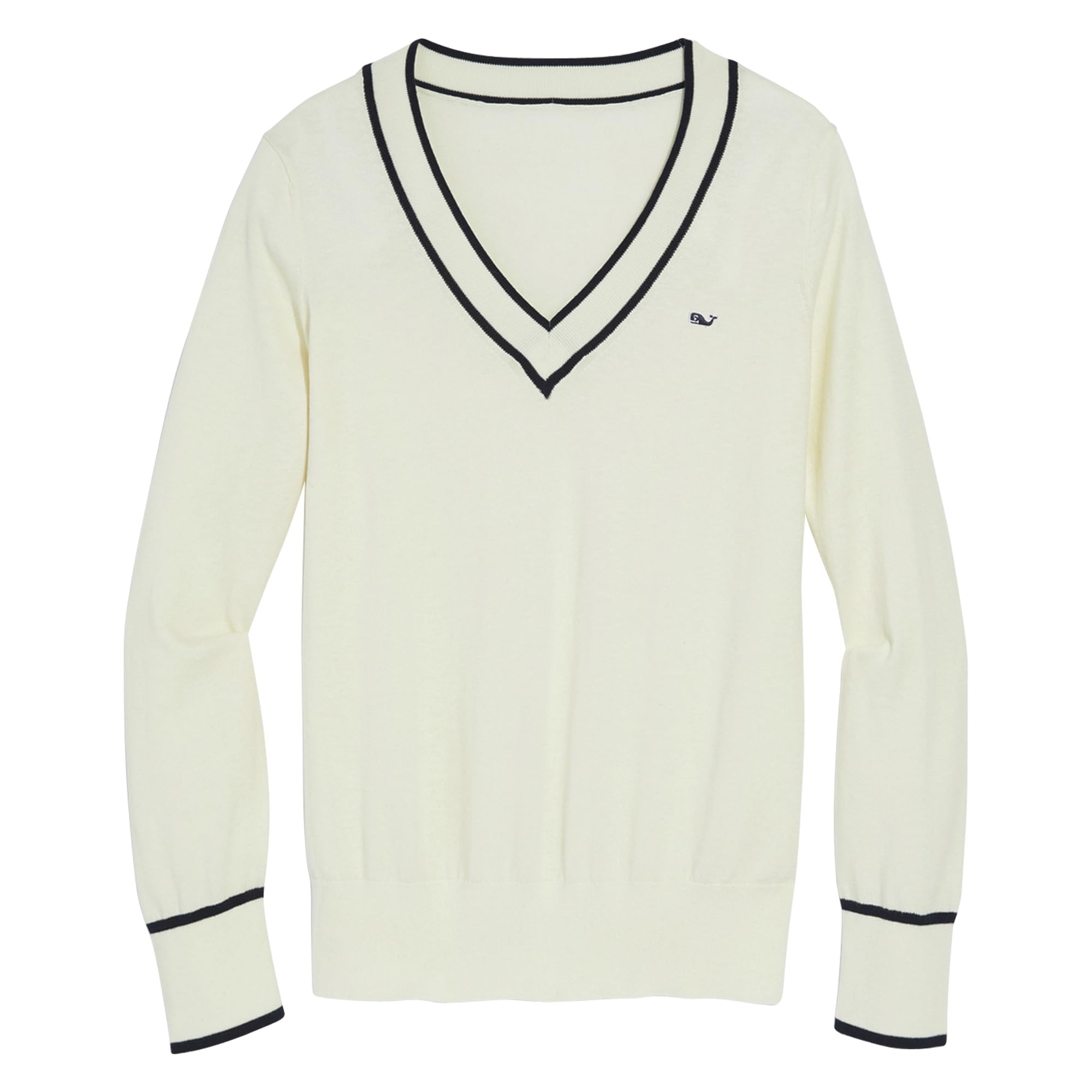 Vineyard Vines Womens Cotton Cashmere Heritage V-Neck Sweater